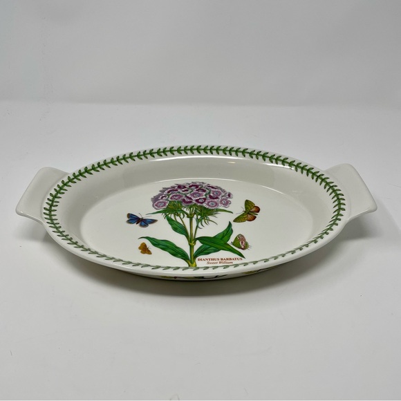 PORTMEIRION Botanic Garden Oval Serving Platter Sweet William - Picture 2 of 9